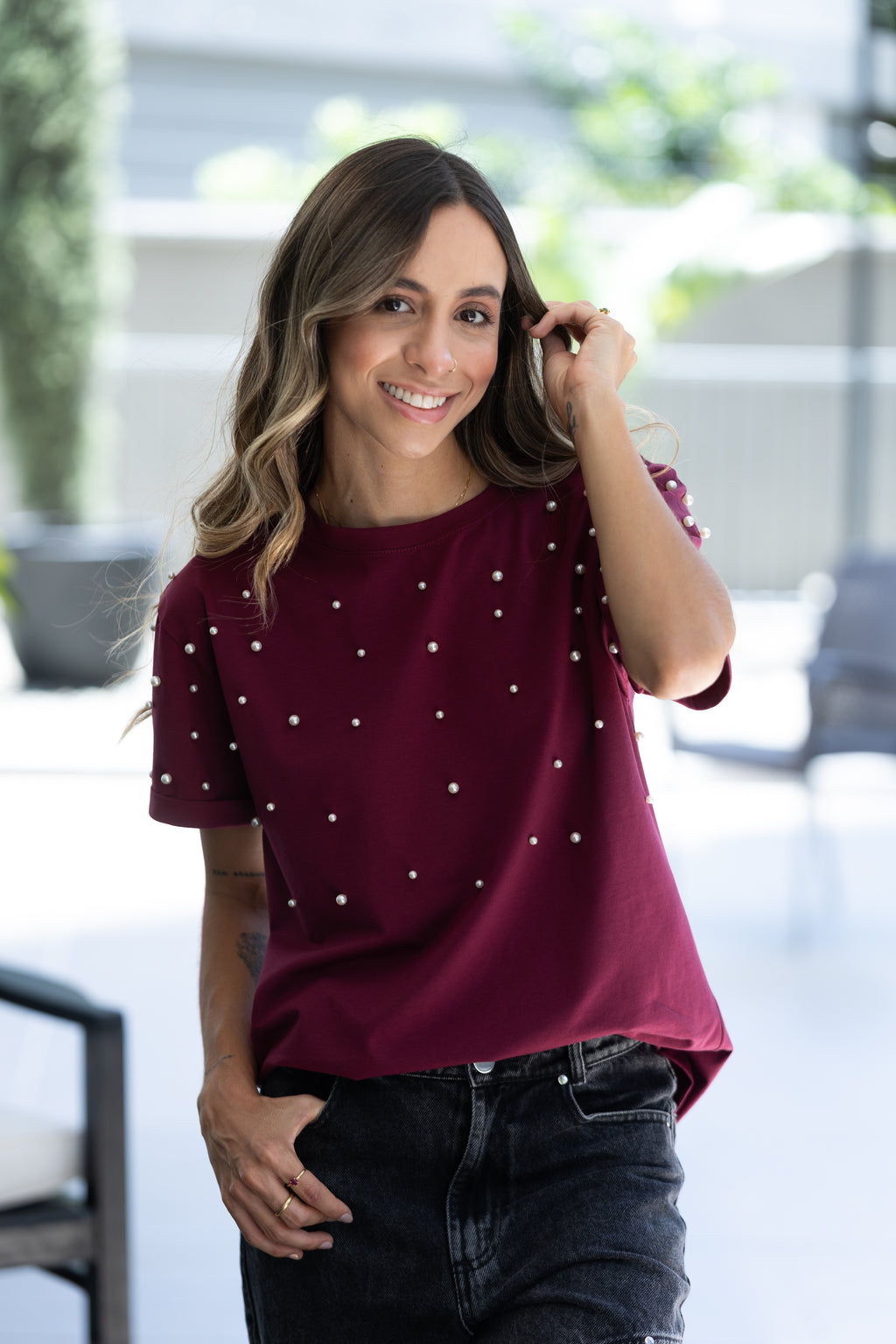 Camiseta Perlas