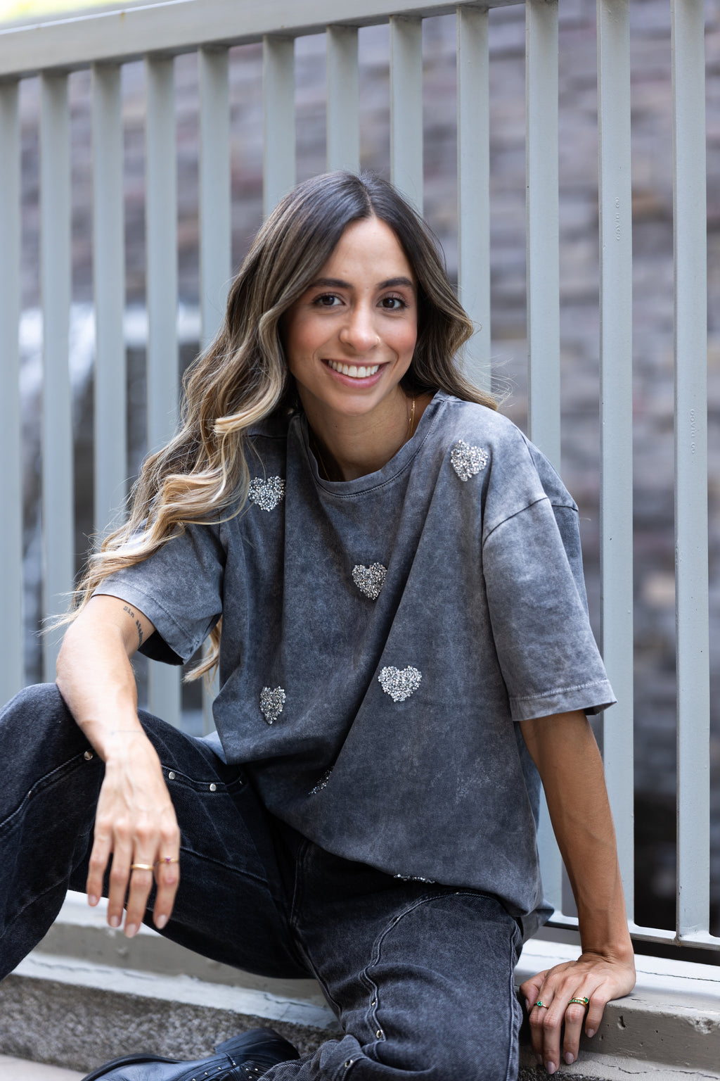 Camiseta Lía corazones