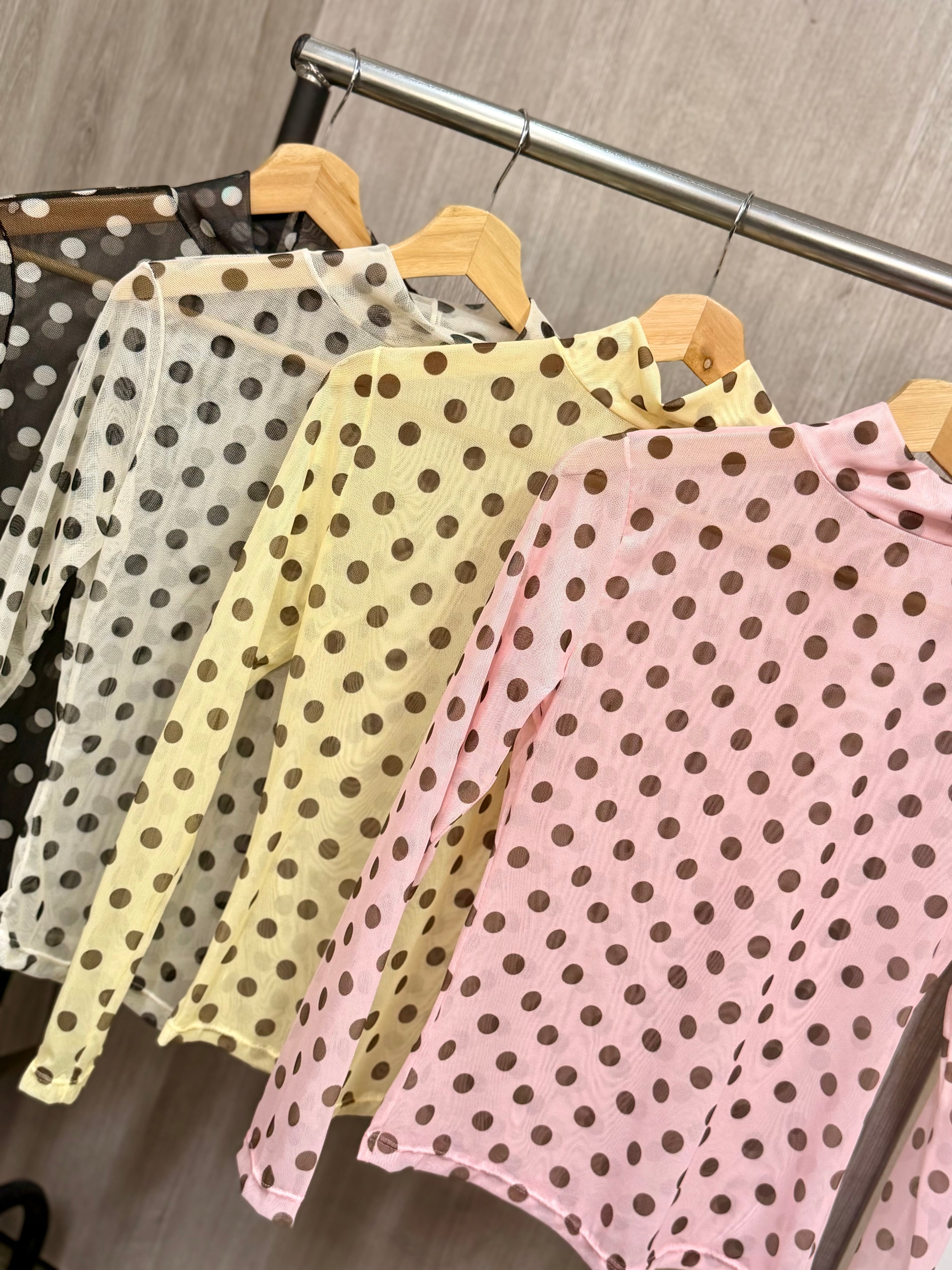 Mesh Polka Dots