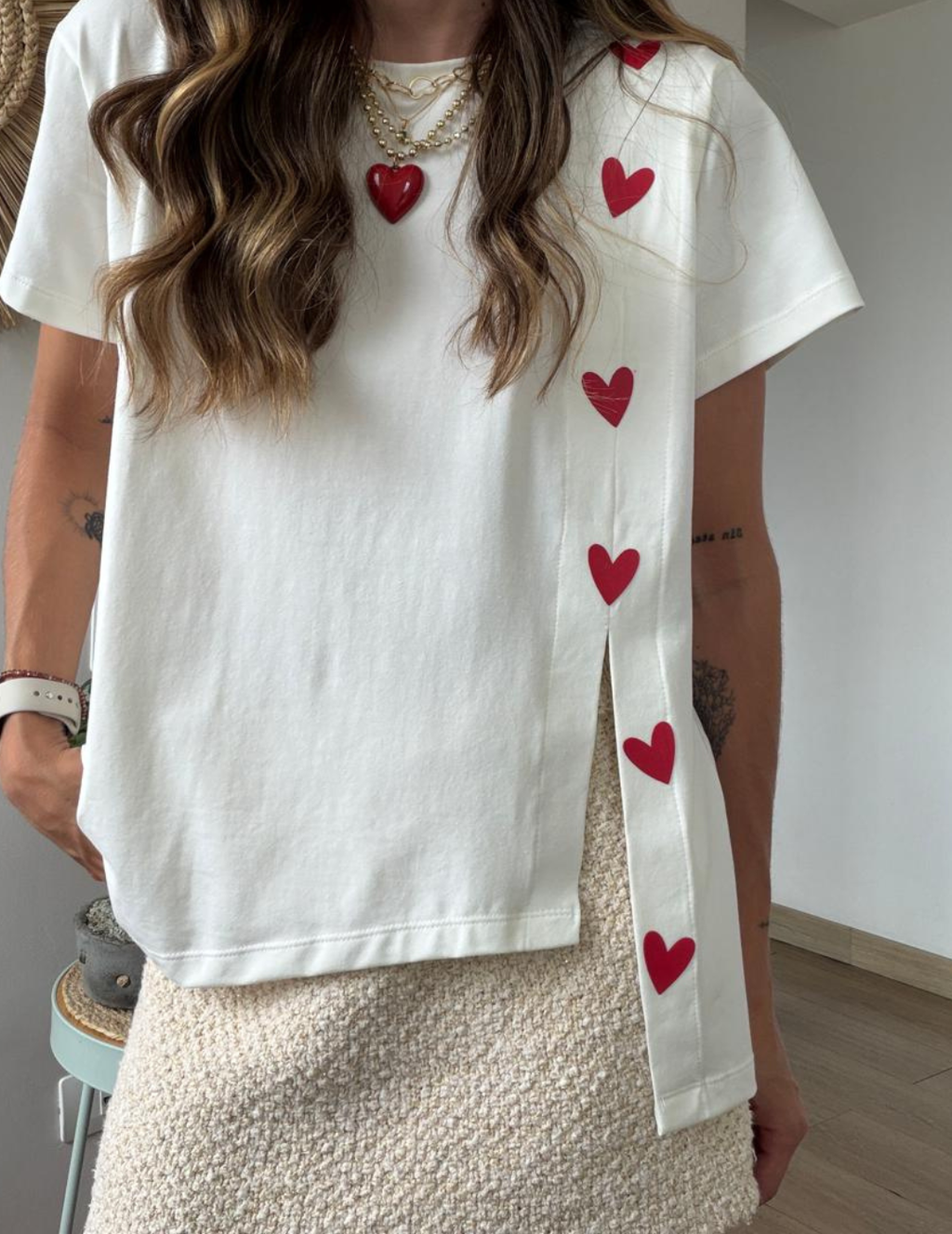 Camiseta Abertura Corazón