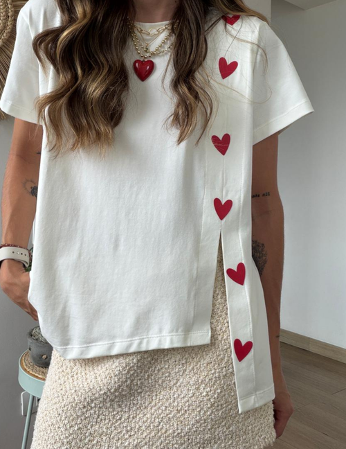 Camiseta Abertura Corazón