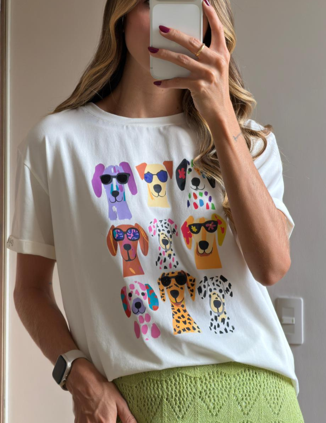 Camiseta Mujer Estampado Perros Dog Lover