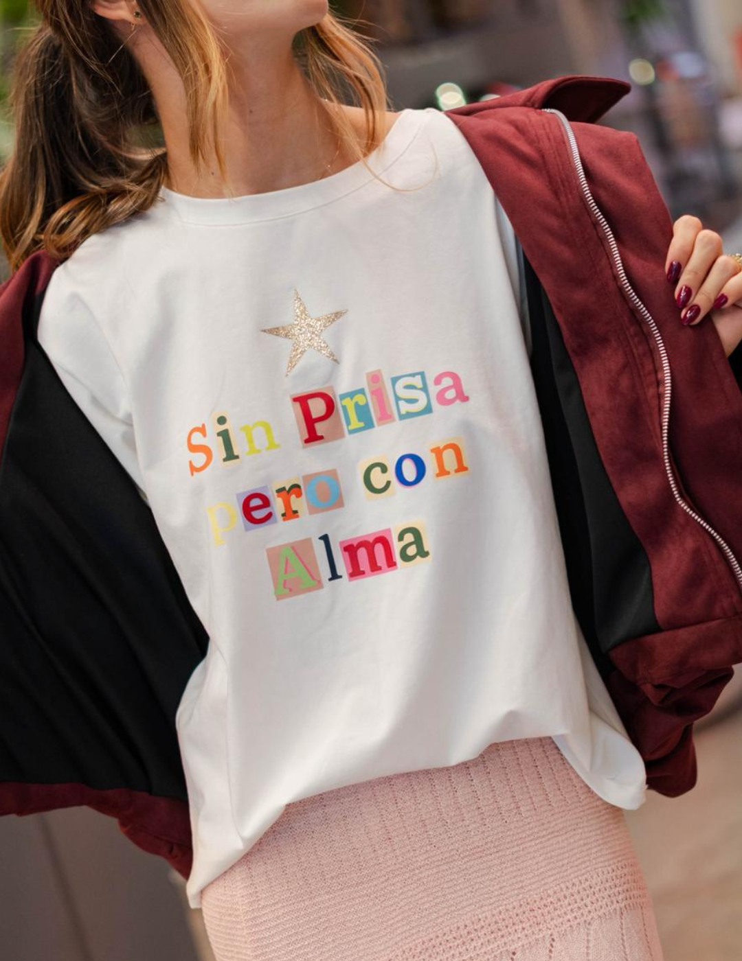 Camiseta Estampada  Sin Prisa Pero Con Alma
