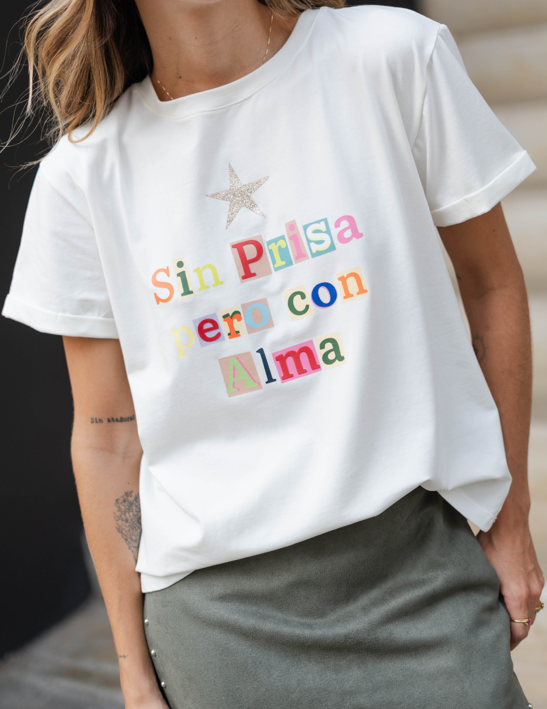 Camiseta Estampada  Sin Prisa Pero Con Alma