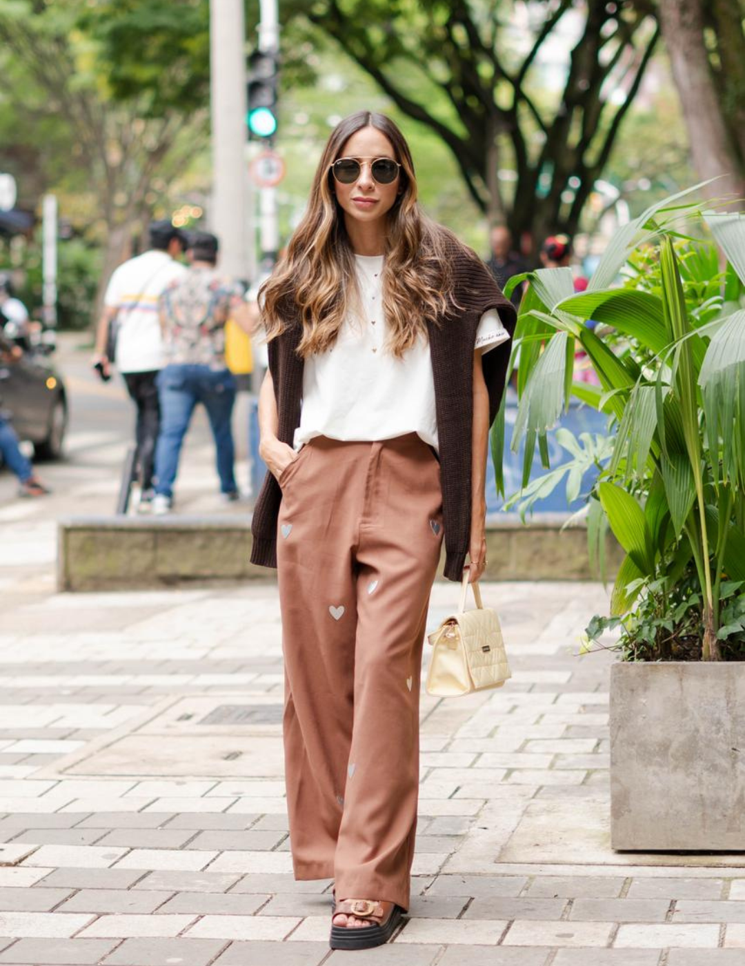 Conjunto Mujer con Corazones Pantalón y Chaleco