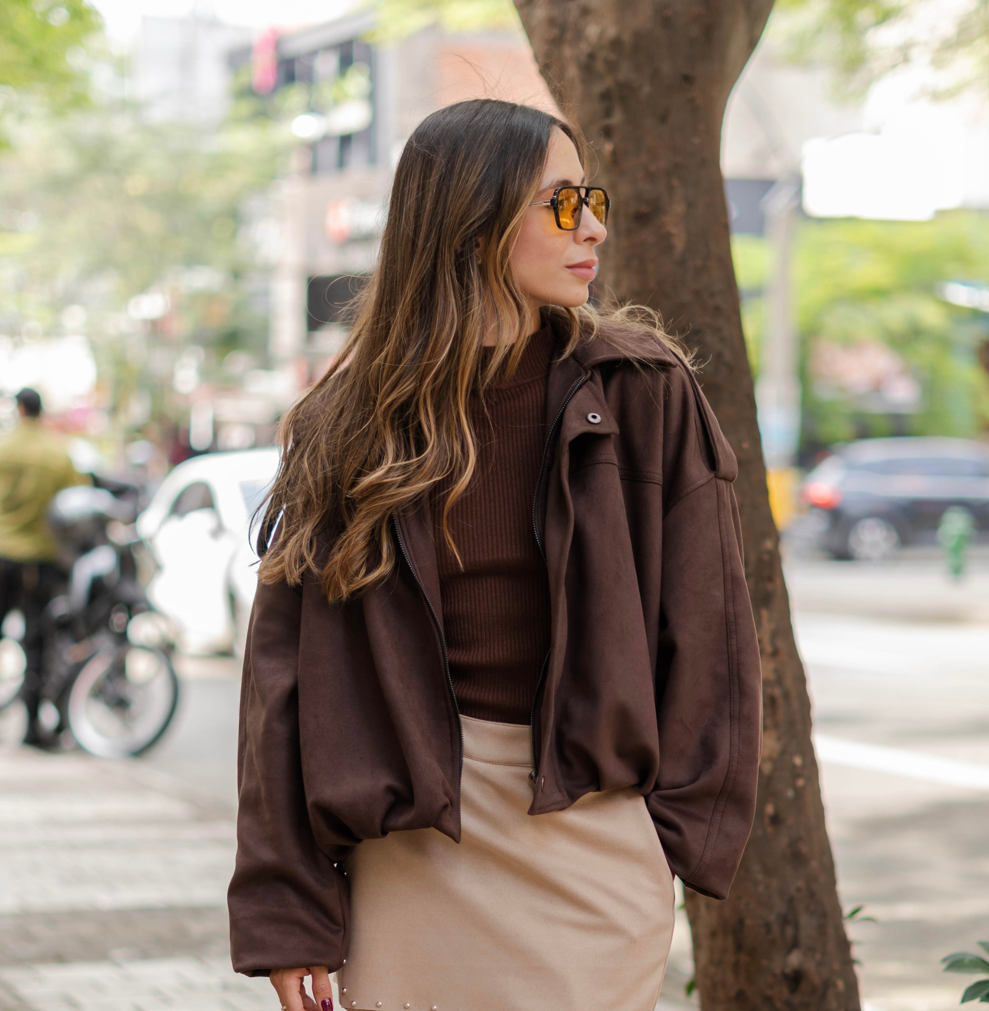 Chaqueta Amber con Cierre para Mujer