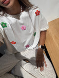 Camiseta flores de colores