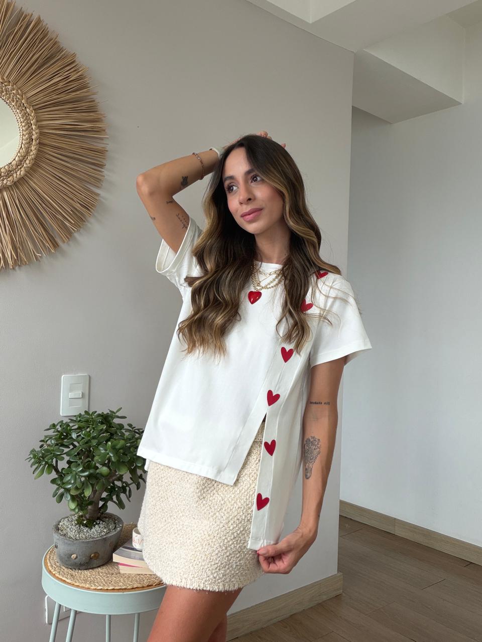 Camiseta Abertura Corazón